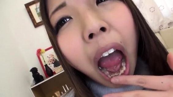 Asian japanese amateur has deep throat